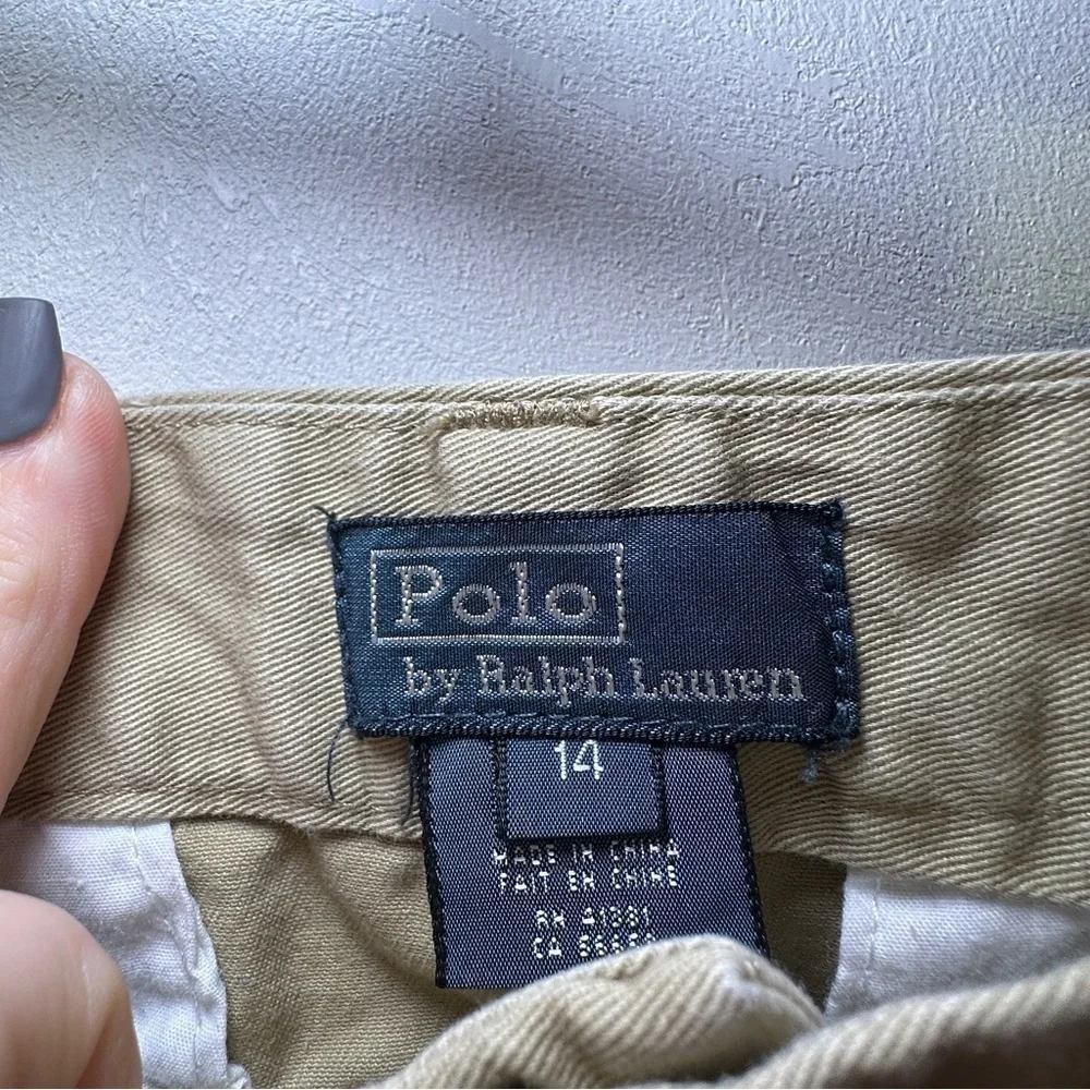 Boys Classic Polo by Ralph Lauren Khaki Chinos Pants Size 14 Holidays Easter